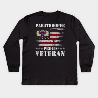 82nd Airborne Paratrooper Proud Veteran T-shirt Men Women Kids Long Sleeve T-Shirt